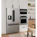 ZLINE Autograph Edition 36 in. 28.9 cu. ft. Standard-Depth French Door External Water Dispenser Refrigerator with Dual Ice Maker in Fingerprint-Resistant Stainless Steel and Matte Black Modern Handles (RSMZ-W-36-FMB)