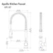 ZLINE Apollo Kitchen Faucet in Champagne Bronze (APL-KF-CB)
