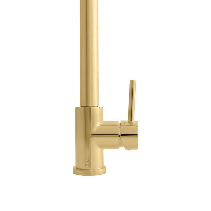 ZLINE Van Gogh Kitchen Faucet in Polished Gold (VNG-KF-PG)