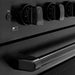 ZLINE 36 in. 5.2 cu. ft. Paramount Induction Range with 5 Element Cooktop and Electric Convection Oven in Black Stainless Steel (SINRB-36)