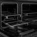 ZLINE Autograph Edition 48 in. 6.7 cu. ft. Paramount Double Oven Gas Range with 8 Burner Cooktop in Black Satin Stainless Steel and Polished Gold Accents (SGRBSZ-48-G)