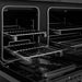 ZLINE Autograph Edition 48 in. 6.7 cu. ft. Paramount Gas Range with 8 Burner DuoPro™ Cooktop and Dual Ovens in Black Satin Stainless Steel and Polished Gold Accents (PSGRBSZ-48-G)