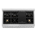 ZLINE 48 in. 6.0 cu. ft. Legacy Dual Fuel Range with Gas Cooktop and 2 Electric Ovens in Satin Stainless Steel with 6 Brass Burners and Griddle (RAS-SN-BR-GR-48)