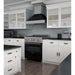 ZLINE 30 in. 4.0 cu. ft. Legacy Dual Fuel Range with 4 Burner Gas Cooktop and Electric Convection Oven in Satin Stainless Steel and Black Matte Door (RAS-BLM-30)