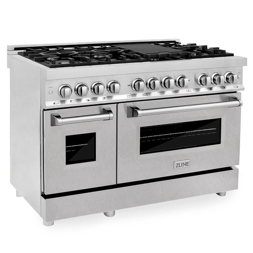 ZLINE Professional Satin Stainless Steel Dual Fuel Range RA-SN-48