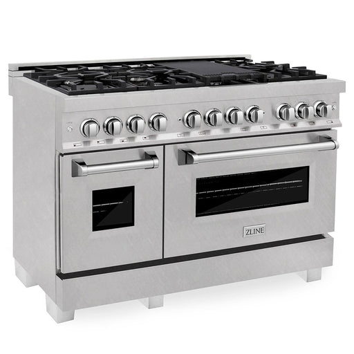 ZLINE Professional Satin Stainless Steel Dual Fuel Range RAS-SN-48