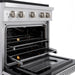 ZLINE 30 in. 4.2 cu. ft. Paramount Gas Range with 4 Burner Cooktop and Convection Gas Oven in Satin Stainless Steel (SGRS-30)