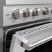 ZLINE 36 in. 5.2 cu. ft. Paramount Gas Range with 6 Burner DuoPro™ Cooktop and Convection Gas Oven in Satin Stainless Steel (PSGRS-36)