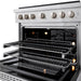 ZLINE 36 in. 5.2 cu. ft. Paramount Gas Range with 6 Burner DuoPro™ Cooktop and Convection Gas Oven in Satin Stainless Steel (PSGRS-36)