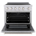 ZLINE 36 in. 5.2 cu. ft. Paramount Induction Range with 5 Element Cooktop and Electric Convection Oven in Satin Stainless Steel (SINRS-36)