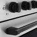 ZLINE Autograph Edition 36 in. 5.2 cu. ft. Paramount Induction Range with 5 Element Cooktop and Electric Convection Oven in Satin Stainless Steel with Matte Black Accents (SINRSZ-36-MB)
