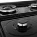 ZLINE 30 in. 4.0 cu. ft. Legacy Dual Fuel Range with 4 Burner Gas Cooktop and Electric Convection Oven in Stainless Steel and Black Matte Door (RA-BLM-30)