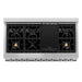 ZLINE 48 in. 6.0 cu. ft. Legacy Dual Fuel Range with Gas Cooktop and 2 Electric Ovens in Stainless Steel with 6 Brass Burners and Griddle (RA-BR-GR-48)