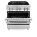 ZLINE 30 in. 4.0 cu. ft. Legacy Dual Fuel Range with 4 Burner Gas Cooktop and Electric Convection Oven in Stainless Steel (RA30)