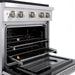 ZLINE 30 in. 4.2 cu. ft. Paramount Dual Fuel Range with 4 Burner DuoPro™ Cooktop and Electric Convection Oven in Stainless Steel (PSDR30)