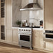 ZLINE 36 in. 5.2 cu. ft. Paramount Dual Fuel Range with 6 Burner Gas Cooktop and Electric Convection Oven in Stainless Steel (SDR36)