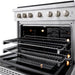 ZLINE 36 in. 5.2 cu. ft. Paramount Gas Range with 6 Burner DuoPro™ Cooktop and Convection Gas Oven in Stainless Steel (PSGR36)