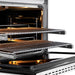 ZLINE Autograph Edition 36 in. 5.2 cu. ft. Paramount Gas Range with 6 Burner DuoPro™ Cooktop and Convection Gas Oven with White Matte Door and Polished Gold Accents (PSGRZ-WM-36-G)