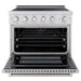 ZLINE 36 in. 5.2 cu. ft. Paramount Induction Range with 5 Element Cooktop and Electric Convection Oven in Stainless Steel (SINR36)