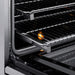 ZLINE Autograph Edition 36 in. 5.2 cu. ft. Paramount Induction Range with 5 Element Cooktop and Electric Convection Oven in Stainless Steel with Polished Gold Accents (SINRZ-36-G)