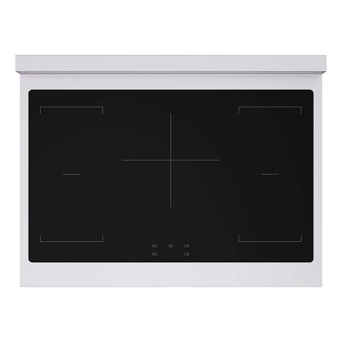 ZLINE Autograph Edition 36 in. 5.2 cu. ft. Paramount Induction Range with 5 Element Cooktop and Electric Convection Oven in Stainless Steel with Polished Nickel Helix Handle and Knob Accents (SINRZ-36-KPN)