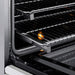 ZLINE Autograph Edition 36 in. 5.2 cu. ft. Paramount Induction Range with 5 Element Cooktop and Electric Convection Oven in Stainless Steel with White Matte Door and Matte Black Accents (SINRZ-WM-36-MB)