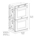 ZLINE 30 in. Professional True Convection Double Wall Oven with Air Fry and Self Clean in Stainless Steel (WAD-30)