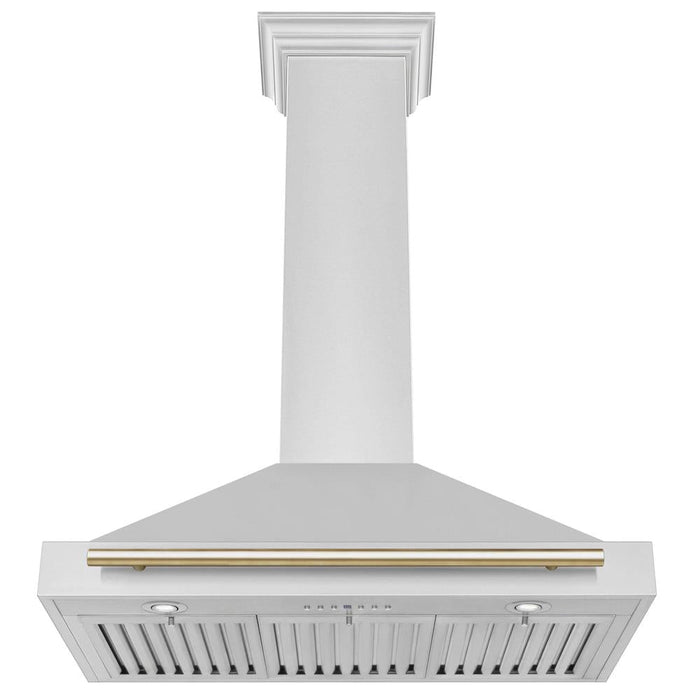 ZLINE Autograph Edition 36 in. Convertible Stainless Steel Range Hood with Stainless Steel Shell and Accents (KB4STZ-36)