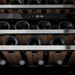 ZLINE Autograph Edition 24 in. Monument Dual Zone 44-Bottle Wine Cooler in Stainless Steel with Polished Gold Accents (RWVZ-UD-24-G)