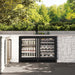 ZLINE 24 in. Touchstone Dual Zone 44 Bottle Wine Cooler with Black Matte Glass Door (RWDO-BLM-24)