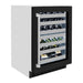 ZLINE 24 in. Touchstone Dual Zone 44 Bottle Wine Cooler with Black Matte Glass Door (RWDO-BLM-24)
