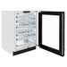 ZLINE 24 in. Touchstone Dual Zone 44 Bottle Wine Cooler with Black Matte Glass Door (RWDO-BLM-24)