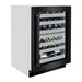 ZLINE 24 in. Touchstone Dual Zone 44 Bottle Wine Cooler with Black Stainless Steel Glass Door (RWDO-BS-24)