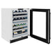 ZLINE 24 in. Touchstone Dual Zone 44 Bottle Wine Cooler with Black Stainless Steel Glass Door (RWDO-BS-24)