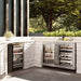 ZLINE 24 in. Touchstone Dual Zone 44 Bottle Wine Cooler with Satin Stainless Steel Glass Door (RWDO-SN-24)