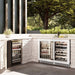 ZLINE 24 in. Touchstone Dual Zone 44 Bottle Wine Cooler with White Matte Glass Door (RWDO-WM-24)