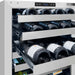 ZLINE 24 in. Touchstone Dual Zone 44 Bottle Wine Cooler with White Matte Glass Door (RWDO-WM-24)