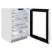 ZLINE 24 in. Touchstone Dual Zone 44 Bottle Wine Cooler with White Matte Glass Door (RWDO-WM-24)