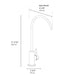 ZLINE Palisades Single Handle Drink Faucet in Champagne Bronze (RBCN1-FBV-CB)