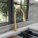 ZLINE Palisades Pull Down Single Handle Kitchen Faucet in Champagne Bronze (RBCN1-KF-CB)