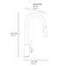 ZLINE Palisades Pull Down Single Handle Kitchen Faucet in Matte Black (RBCN1-KF-MB)
