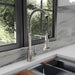 ZLINE Palisades Pull Down Spring Spray Wand Kitchen Faucet in Brushed Nickel (RBCN2-KF-BN)