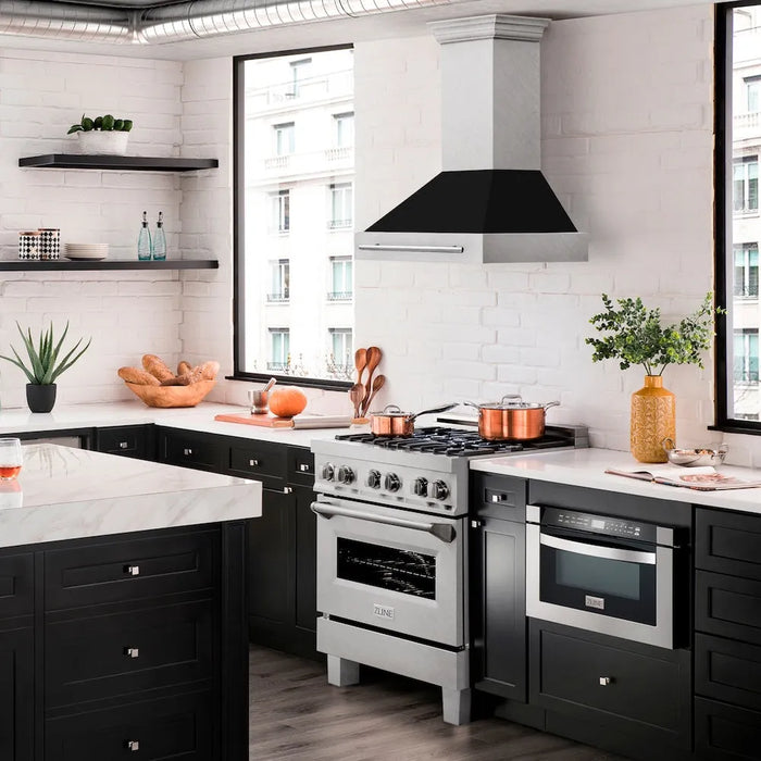 ZLINE 8654SNX-BLM-30 range hood