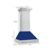 ZLINE 30 in. Satin Stainless Steel Wall Mount Range Hood with Colored Shell and Stainless Steel Handle (8654SNX-30)