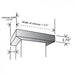 ZLINE Vented Crown Molding Profile 6 for Wall Mount Range Hood in Stainless Steel (CM6V-KB-S304)