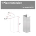 ZLINE 61 in. Satin Stainless Steel Chimney Extension for Ceilings up to 12.5 ft. (8KF2S-E)