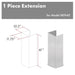 ZLINE 61 in. Satin Stainless Steel Chimney Extension for Ceilings up to 12.5 ft. (8KN4S-E)