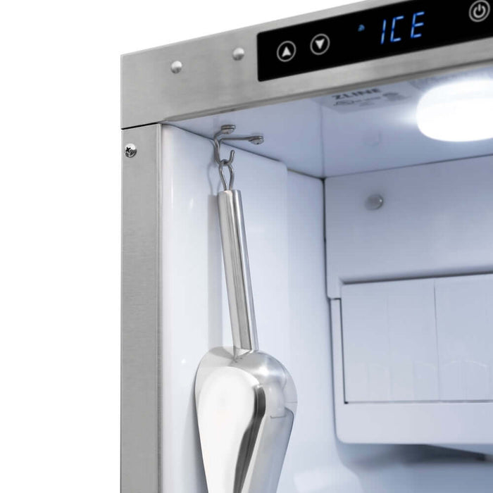 ZLINE 15 in. Touchstone Gourmet Ice Maker with Drain Pump and Satin Stainless Steel Door (IGMD-SN-15)