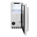 ZLINE 15 in. Touchstone Gourmet Ice Maker with Drain Pump and Satin Stainless Steel Door (IGMD-SN-15)