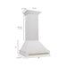 ZLINE 8654SNZ-30-CB range hood